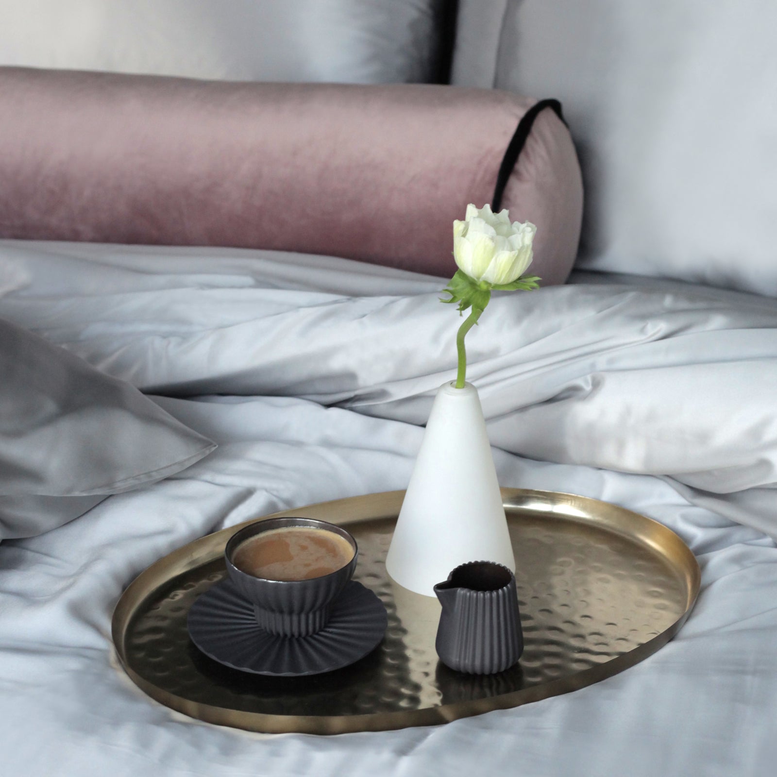 Dove Grey Silk Duvet Covers Bedding South Africa cocoonbedding