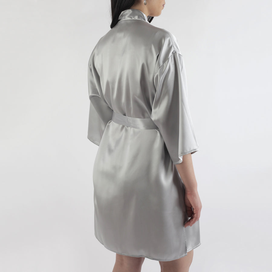 Short Satin Robe, New by BeWicked